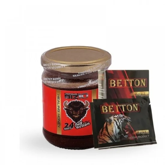Biz10 Biz10 Atom Honey Power Paste 240 gr + Betton Stimulating Hardening Gel 7 X 7gr Biz10 Biz10 Atom Honey Power Paste 240 gr + Betton Stimulating Hardening Gel 7 X 7gr
