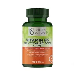 Nature's Supreme Vitamin B5 (Pantothenic Acid) 100 Capsules Nature's Supreme Vitamin B5 (Pantothenic Acid) 100 Capsules