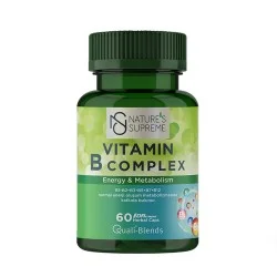 Nature's Supreme Vitamin B-Complex 60 Capsules Nature's Supreme Vitamin B-Complex 60 Capsules