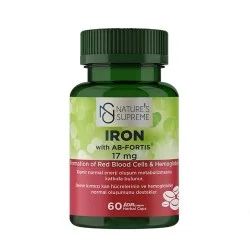 Nature's Supreme Iron with AB-FORTIS 17 mg 60 Capsules Nature's Supreme Iron with AB-FORTIS 17 mg 60 Capsules