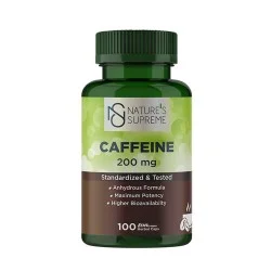 Nature's Supreme Caffeine 200 mg 100 Capsules Nature's Supreme Caffeine 200 mg 100 Capsules