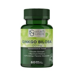 Nature's Supreme Ginkgo Biloba 120 mg 60 Capsules Nature's Supreme Ginkgo Biloba 120 mg 60 Capsules