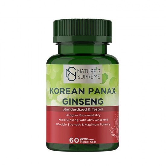 Nature's Supreme Korean Panax Ginseng 60 Capsules