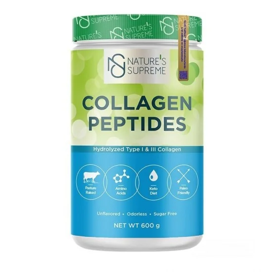 Nature's Supreme Collagen Peptides Unflavored Powder 600 gr Nature's Supreme Collagen Peptides Unflavored Powder 600 gr
