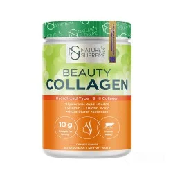 Nature's Supreme Beauty Collagen Powder Orange Flavored 360 Gr 