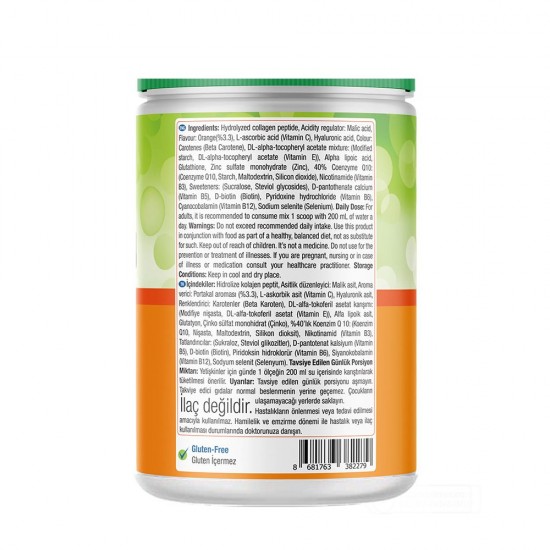 Nature's Supreme Beauty Collagen Powder Orange Flavored 360 Gr 