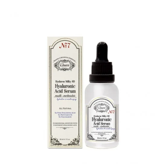 Rosece Hyaluron Milky 8D / Multi-Molecular Hyaluronic Acid Serum 30 ml Rosece Hyaluron Milky 8D / Multi-Molecular Hyaluronic Acid Serum 30 ml