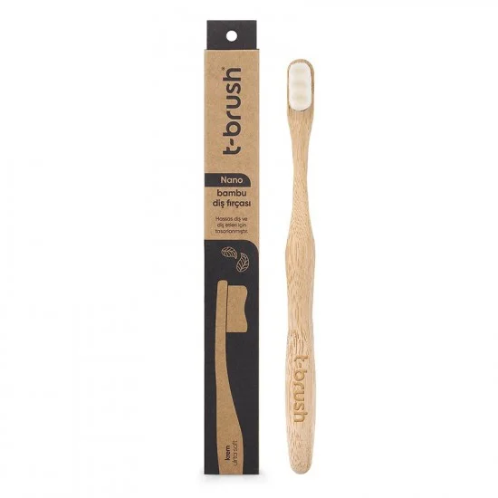 T-Brush Nano Bamboo Toothbrush - White Color T-Brush Nano Bamboo Toothbrush - White Color