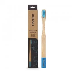 T-Brush فرشاة أسنان الخيزران  للأطفال - أزرق