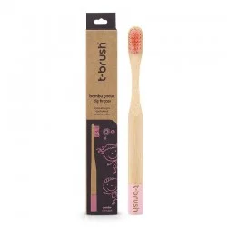 T-Brush Bamboo Toothbrush For Kids - Pink T-Brush Bamboo Toothbrush For Kids - Pink