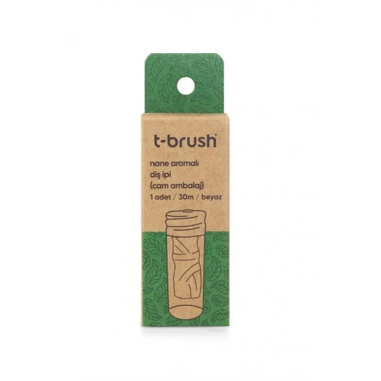 T-Brush زجاجة النعناع خيط تنظيف الأسنان T-Brush زجاجة النعناع خيط تنظيف الأسنان