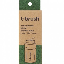 T-Brush Bamboo Case Mint Flavored Dental Floss T-Brush Bamboo Case Mint Flavored Dental Floss