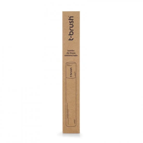  T-Brush Bamboo Toothbrush Storage Case