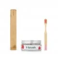 T-Brush Natural Dental Care Set for Kids Pink - Large T-Brush Natural Dental Care Set for Kids Pink - Large