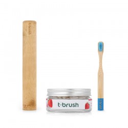 T-Brush Natural Dental Care Set for Kids Blue - Large T-Brush Natural Dental Care Set for Kids Blue - Large