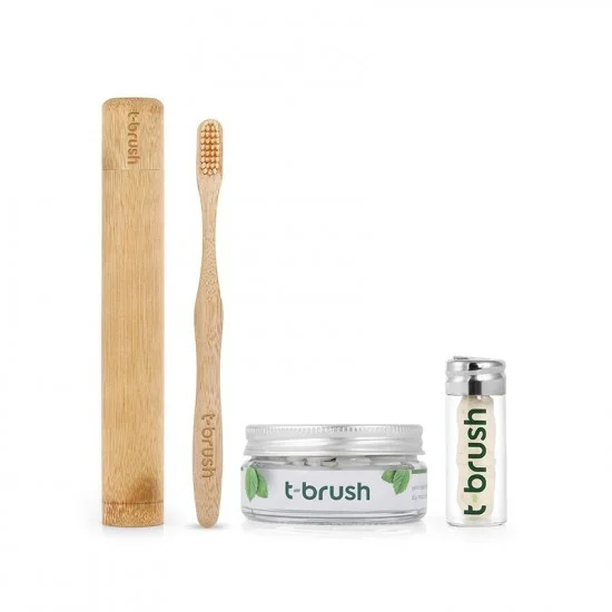 T-Brush Dental Care Set Mint-Flavored T-Brush Dental Care Set Mint-Flavored