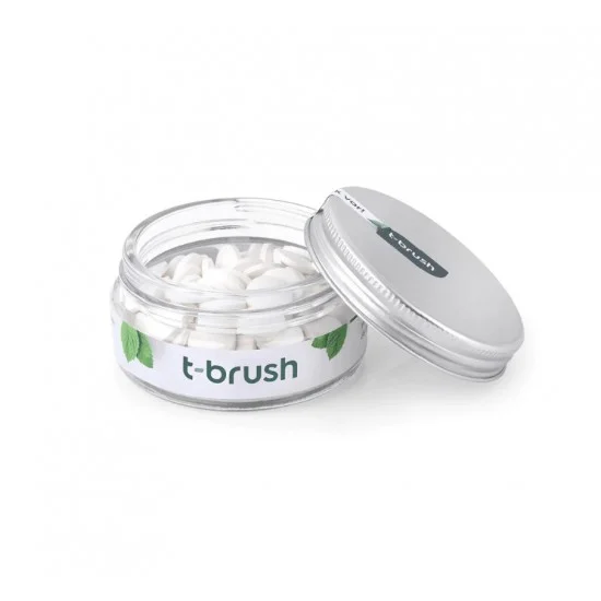 T-Brush قرص معجون أسنان بنكهة النعناع - خالٍ من الفلوريد T-Brush قرص معجون أسنان بنكهة النعناع - خالٍ من الفلوريد