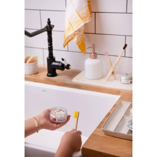 T-Brush Strawberry Flavored Toothpaste Tablet - Fluoride T-Brush Strawberry Flavored Toothpaste Tablet - Fluoride