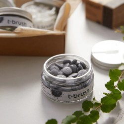 T-Brush Activated Charcoal Toothpaste Tablet - Fluoride-free