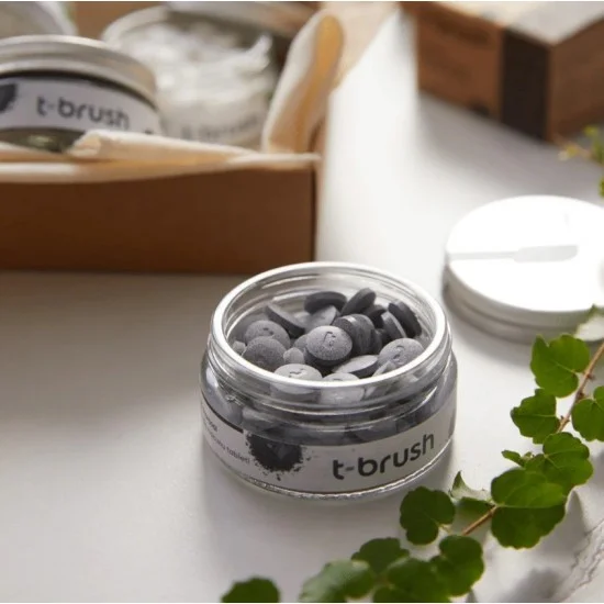 T-Brush Activated Charcoal Toothpaste Tablet - Fluoride-free T-Brush Activated Charcoal Toothpaste Tablet - Fluoride-free