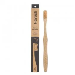 T-Brush Bamboo Toothbrush - Cream Color T-Brush Bamboo Toothbrush - Cream Color