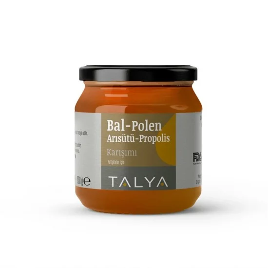 Talya Bitkisel Mixture of Honey-Pollen-Royal Jelly-Propolis 230 g (For Adults) Talya Bitkisel Mixture of Honey-Pollen-Royal Jelly-Propolis 230 g (For Adults)