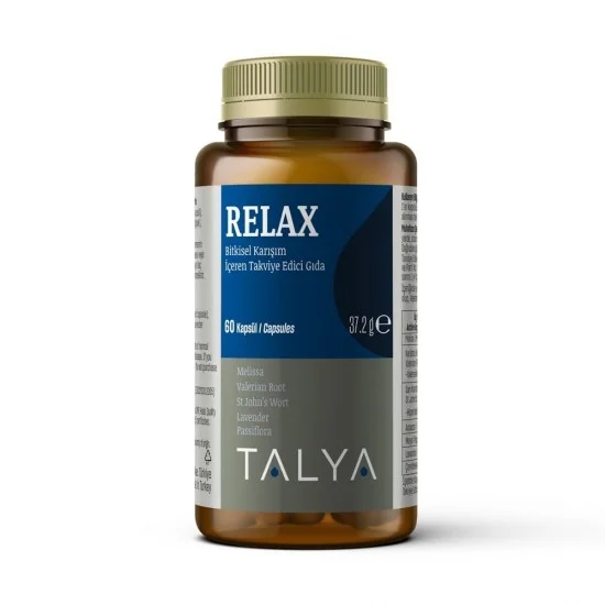 Talya Bitkisel Relax Dietary Supplement Containing Herbal Mix 60 Capsules Talya Bitkisel Relax Dietary Supplement Containing Herbal Mix 60 Capsules