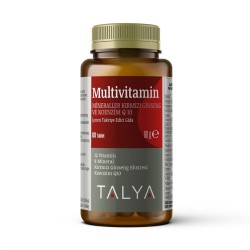 Talya Bitkisel Dietary Supplement Containing Multivitamin - Red Ginseng and Coenzyme Q10 60 Capsules Talya Bitkisel Dietary Supplement Containing Multivitamin - Red Ginseng and Coenzyme Q10 60 Capsules