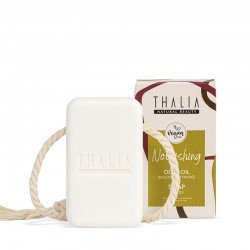 Thalia Olive Oil Extract Natural Soap with Rope 140 gr Thalia Olive Oil Extract Natural Soap with Rope 140 gr