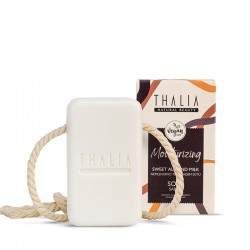 Thalia Sweet Almond & Milk Extract Natural Soap with Rope 140 gr Thalia Sweet Almond & Milk Extract Natural Soap with Rope 140 gr