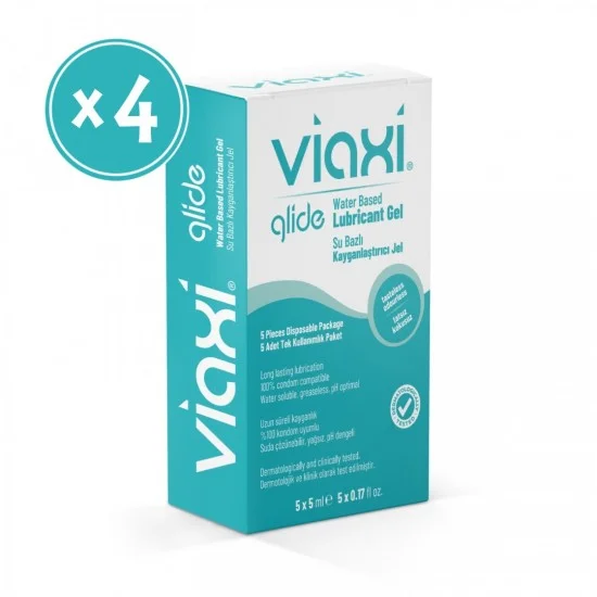 Viaxi Glide جل مزلق 5x5 مل x 4 Viaxi Glide جل مزلق 5x5 مل x 4