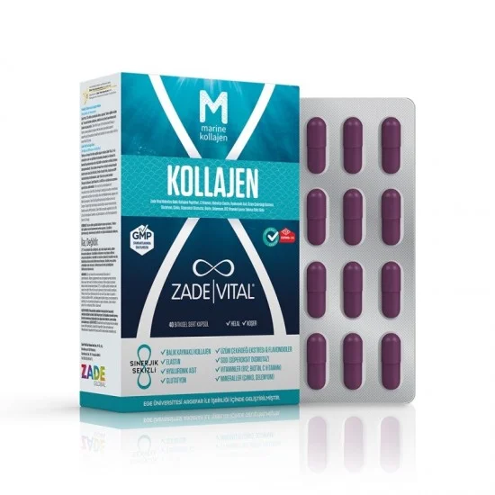 Zade Vital Marine Collagen 40 Capsules Zade Vital Marine Collagen 40 Capsules