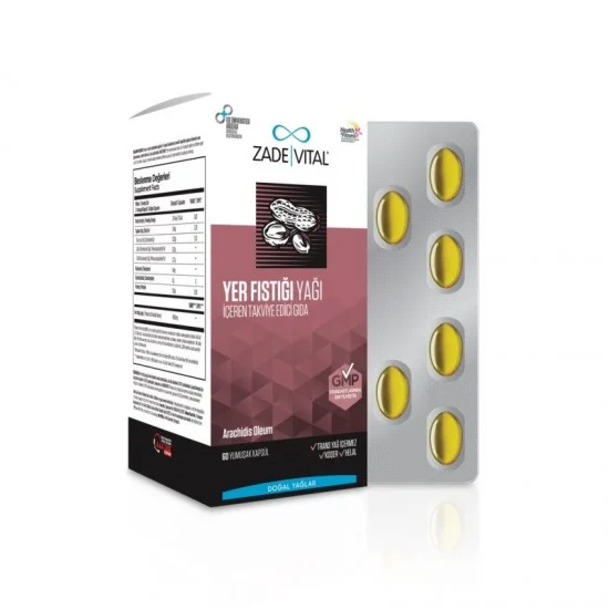 Zade Vital Peanut Oil 800 Mg 60 Capsules Zade Vital Peanut Oil 800 Mg 60 Capsules