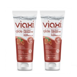 Viaxi Glide Strawberry Flavored Lubricant Gel 100 ml (2 Pack) Viaxi Glide Strawberry Flavored Lubricant Gel 100 ml (2 Pack)