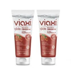Viaxi Glide Strawberry Flavored Lubricant Gel 100 ml (2 Pack) Viaxi Glide Strawberry Flavored Lubricant Gel 100 ml (2 Pack)