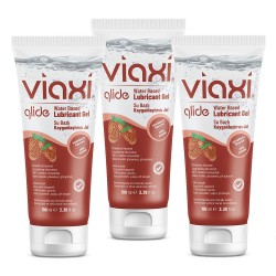 Viaxi Glide Strawberry Flavored Lubricant Gel 100 ml (3 Pack) Viaxi Glide Strawberry Flavored Lubricant Gel 100 ml (3 Pack)